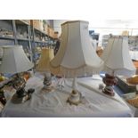 4 TABLE LAMPS