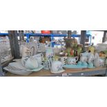 CARLTON WARE PORCELAIN TEA SET, VARIOUS CARLTON CRUETS,