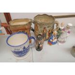 ROYAL DOULTON OLIVER TWIST JUG, ROYAL DOULTON NORFOLK JUG, THE APOTHEAN 2 HANDLED MUG,