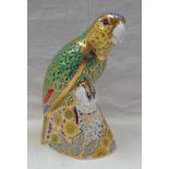 ROYAL CROWN DERBY AMAZON GREEN PARROT LIMITED EDITION PAPERWEIGHT NO.