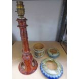 DOULTON CANDLESTICK CONVERTED INTO A LAMP - 37.