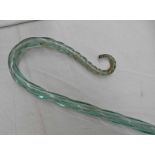 TWISTED GLASS SHEPHERDS CROOK - 160 CM LONG