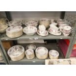 ROYAL ALBERT LAVENDER ROSE DINNER & TEAWARE OVER 2 SHELVES Condition Report: Overall