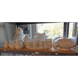 WEDGWOOD APRIL FLOWERS DINNER & TEA SERVICE ON 1 SHELF