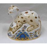 ROYAL CROWN DERBY LEOPARD CUB PAPERWEIGHT, SINCLAIRS LIMITED EDITION N0.