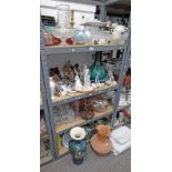 LARGE SELECTION OF PORCELAIN GLASSWARE, ETC INCLUDING LLADRO, DOULTON & OTHER FIGURES,