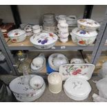 PARAGON PORCELAIN TEASET, ROYAL WORCESTER SERVING DISH, ETC,