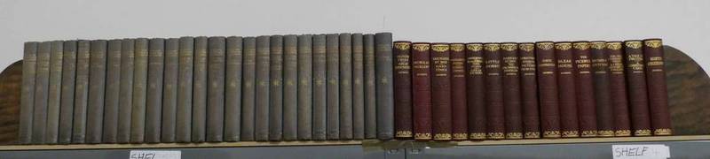 26 VOLUME SET OF THE LONDON EDITION WORKS OF WILLIAM MAKEPEACE THACKERAY TO INCLUDE VANITY FAIR,