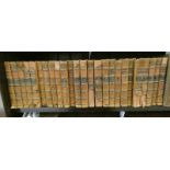 25 HALF LEATHER BOUND VOLUMES OF THE WAVERLEY NOVELS BY SIR WALTER SCOTT - 1862/63
