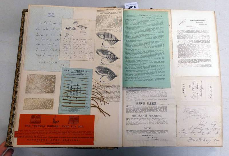 LEATHER BOUND ALBUM EX LORD INVERURIE'S RELATING TO FISHING WITH AMATEUR PHOTOGRAPHS,