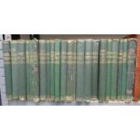 22 VOLUMES OF THE WORKS OF CHARLES DICKENS, HOUSEHOLD EDITION TO INCLUDE OLIVER TWIST,