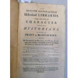 THE ENGLISH, SCOTCH AND IRISH HISTORICAL LIBRARIES,