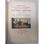 MEMOIRS OF A HIGHLAND GENTLEMAN BEING THE REMINISCENCES OF EVANDER MACIVER OF SCOURIE BY REV.