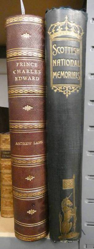 PRINCE CHARLES EDWARD BY ANDREW LANG, FULLY LEATHER BOUND,