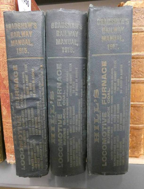 BRADSHAW'S RAILWAY MANUAL SHAREHOLDERS GUIDE AND OFFICIAL DIRECTORY 1915 ANOTHER COPY FOR 1916 AND