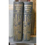 BRADSHAW'S RAILWAY MANUAL SHAREHOLDERS' GUIDE AND OFFICIAL DIRECTORY - 1913 AND ANOTHER COPY FOR