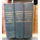 BRADSHAW'S RAILWAY MANUAL, SHAREHOLDERS' GUIDE AND OFFICIAL DIRECTORY FOR 1894, ANOTHER FOR 1895,