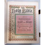 THE HOLY BIBLE WITH THE COMMENTARIES OF SCOTT AND HENRY,