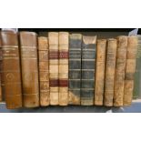 CURIOSITIES OF LITERATURE BY ISAAC DISRAELI, IN 2 FULLY LEATHER BOUND VOLUMES - 1794,