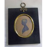 19TH CENTURY FRAMED SILHOUETTE OF A YOUNG LADY - 7.