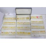 SELECTION OF GLASS MICROSCOPE SLIDES IN A FITTED CASE,