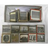 SELECTION OF LANTERN SLIDES WITH VARIOUS SCENES TO INCLUDE DUNDEE HIGH STREET, CAUSEWAY STAFFA,