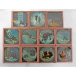 COLOURED GLASS LANTERN SLIDES OF THE DOGS AND THE MONKS OF ST BERNARD -11-