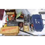 KODAK CINE MODEL K CAMERA IN ITS CASE, PATHESCOPE MOTOCAMERA IN ITS CASE, PATHESCOPE FILM,