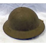 WW2 BRITISH BRODIE HELMET STAMPED BMB 1941,