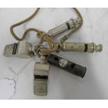 2 ACME THUNDERER WHISTLES, ACME CARLEW CALL WHISTLE,