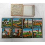 JACK AND THE BEAN STOCK COLOURED LANTERN SLIDES IN A BOX