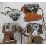 CAMERAS TO INCLUDE ZEISS IKON CONTINETTE, KOROLL 24 S, KODALUX L, WERRA 3 WITH TESSOR 2.