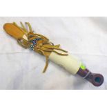 IRON STONE NATIVE AMERICAN PEACE PIPE