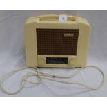 EKCO TYPE U122 CREAM BAKELITE WIRELESS RECEIVER 23CM TALL