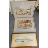 TWO FRAMED LIMITED EDITION DAVID STRATTON WATT PRINTS SIGNED IN PENCIL,