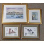 2 FRAMED LIMITED EDITION PRINTS OF STONEHAVEN HARBOUR,