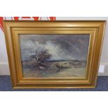 JOHN SMART, A STORMY DAY, SIGNED, FRAMED WATERCOLOUR,