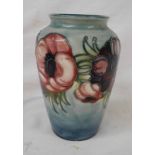 MOORCROFT VASE WITH CLEMATIS PATTERN,