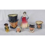 SELECTION OF ROYAL DOULTON CHARACTER JUGS INCLUDING JOHN PEEL, DICK TURPIN,