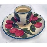 WEMYSS WARE INKWELL DECORATED WITH CHERRIES,