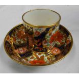 EARLY 19TH CENTURY ENGLISH PORCELAIN IMARI PATTERN CUP & SAUCER