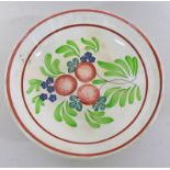 SCOTTISH POTTERY BOWL DECORATED WITH FRUIT & FLOWERS BY DAVID METHVEN & SONS - 24.