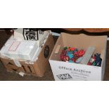 A quantity of Corgi toys and other car models (in two boxes)