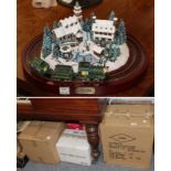 Quantity of Christmas ornaments in six boxes