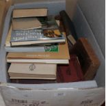 A box of books comprising horses, carriages, harnesses, literature, etc.