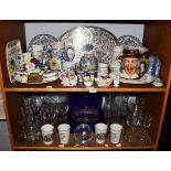 A quantity of cut glass, including Edinburgh crystal fruit bowl in original box, decanter, bowl,