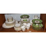 A Royal Worcester 1962 Golden Anniversary part dinner and tea service, together with a Shelley