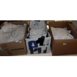 Assorted white cotton undergarments etc (in three boxes)