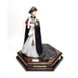 A Royal Worcester limited edition model, Elizabeth II, from Queen's Regnant of England, modelled