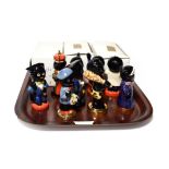 A collection of twelve Carltonware figurines, three with boxes . Good condition.